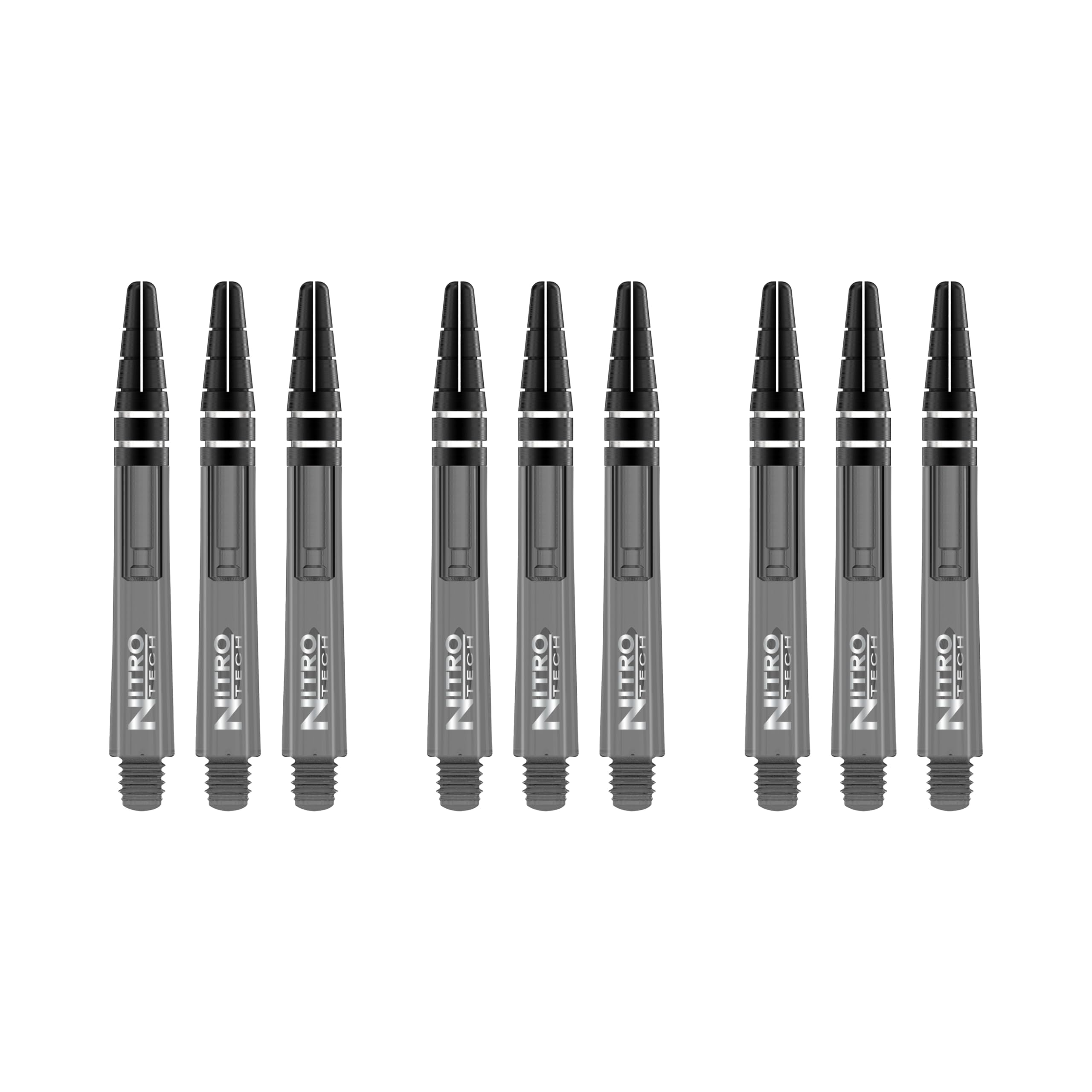 RED DRAGON Nitrotech Intermediate Stems - Black Tint - 3 sets per pack (9 Stems in total)