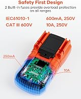 Crenova MS8233D Digital Multimeter 6000 Counts Volt/Amp/Ohm Capacitance view 3