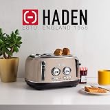 Haden Jersey Putty 4 Slice Toaster Dual Control Browning Stainless Steel view 7