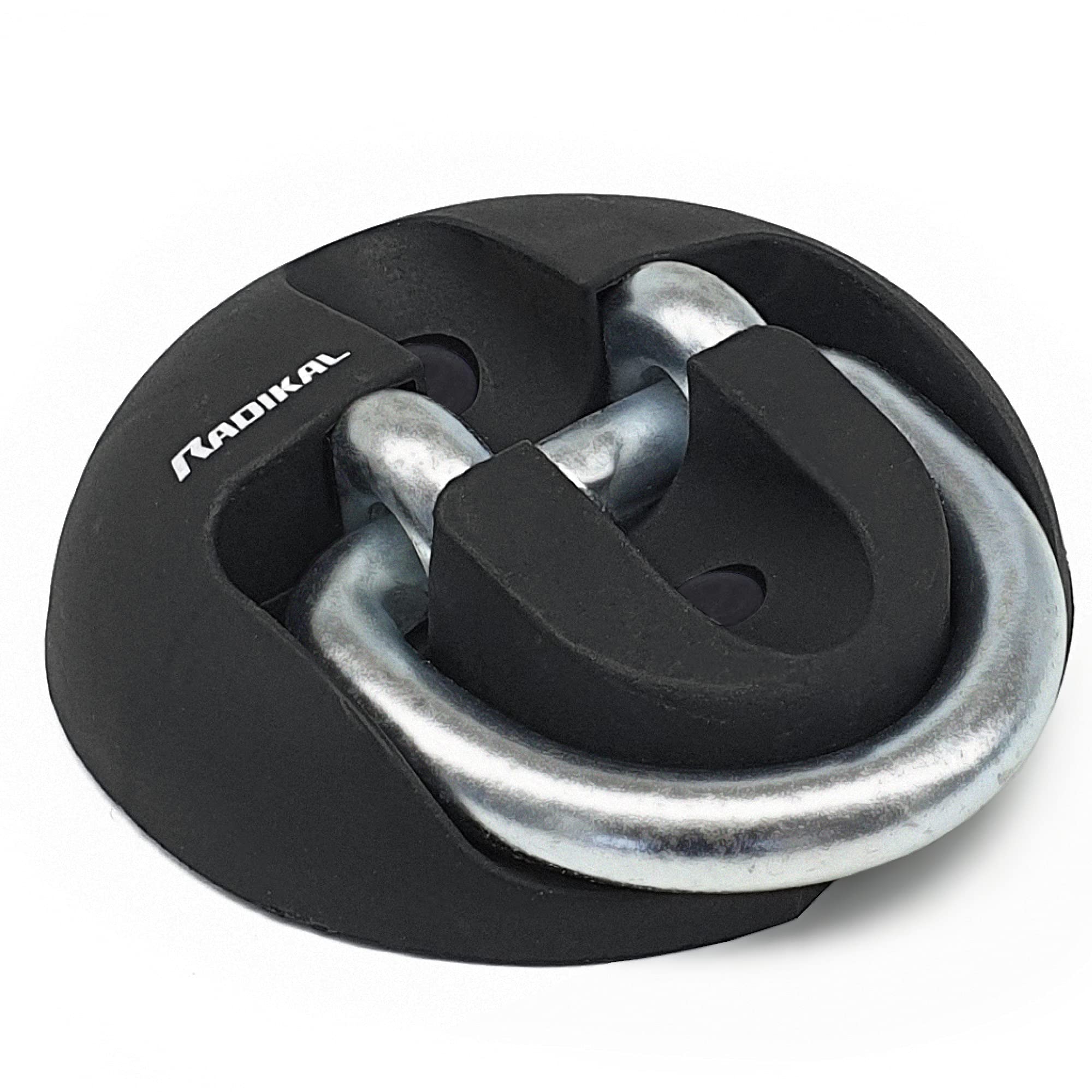 RADIKAL RK54 Heavy Duty Security Anchor, Foldable ø14 Welded Arch Hardened Steel, 4 Expansion Bolts, Wall Mount Anti Theft for Motorcycle Ground Floor Chain Garage Motorcycle Scooter Bicycle Parking