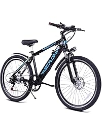 Goplus 26inch Electric Mountain Bicycle EBike Speed with Removable Lithium Battery 350W 36V Black