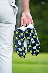 SoftSpikes Fast Twist 3.0 Pulsar Green Slime White Spikes Set view 5