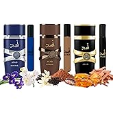 Equivalence ASAD 3 Pieces Set Eau De Parfum Spray for MEN edition travel Size BUNDLE 0.34 Ounce ASAD + Zanzibar+BOURBON, LARGE BOTTLES NOT INCLUDED It is only a reference