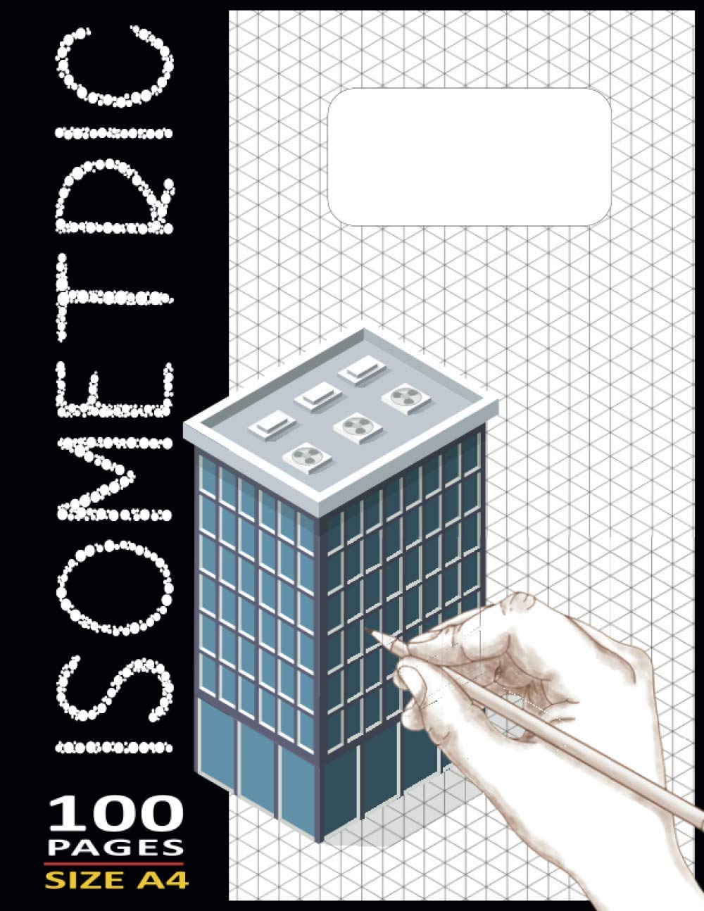 Isometric Notebook Blade Grid Iso Paper Large 8.5"X11" Inches - 100 Numbered-Page