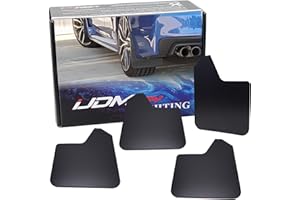 iJDMTOY Set of 4 Front & Rear Rally Mud Flap Armor Guards Compatible with Subaru WRX Impreza Forester Outback Crosstrek XV Ra