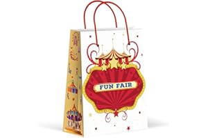 Premium Carnival Party Bags, Circus Party Favor Bags, New, Fun Fare Treat Bags, Gift Bags, Goody Bags, Party Favors, Party Su