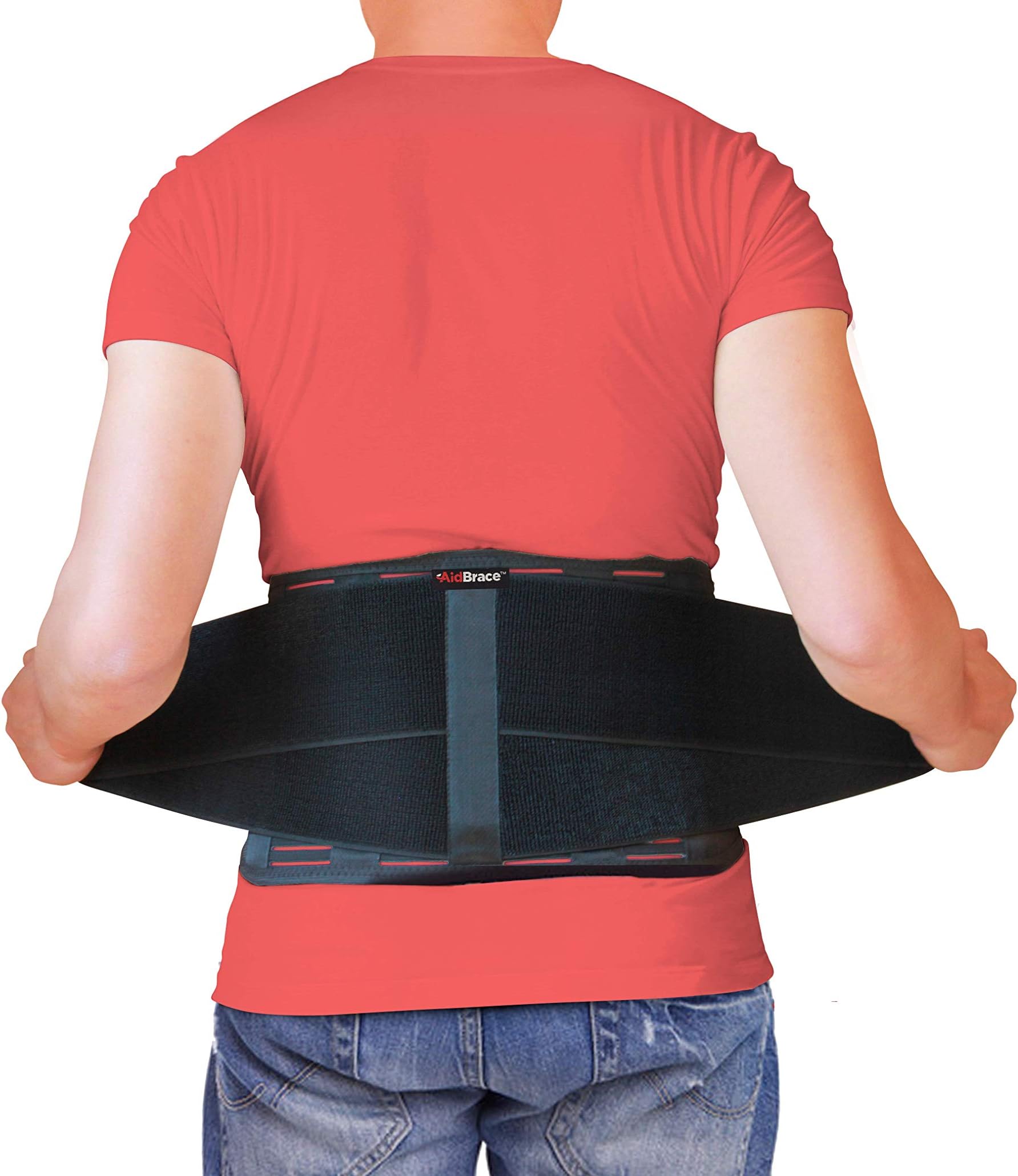 AidBrace Back Brace Support Belt - Helps Men & Women Relieve Lower Back Pain, Sciatica, Scoliosis, Herniated Disc or Degenerative Disc Disease (2XL/3XL)