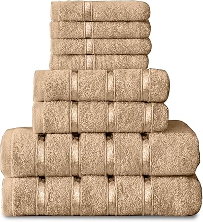 GC GAVENO CAVAILIA 8 Piece Towel Bale Set 450 GSM Cotton Quick Dry