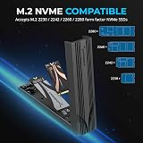 SABRENT NVMe Enclosure USB C 10Gbps M.2 EC-PNVO Aluminium view 2