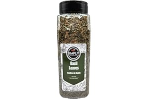 Simply Ingredient Gourmet Italian Basil Leaves 190 grams, Bulk Dried Basil, Non-GMO, High Natural OIl Content and Bursting Wi