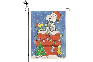 LEABOX Merry Christmas Garden Flag - 12x18 Inch Double Sided Vertical Seasonal Holiday Yard Outdoor Decorative Flag