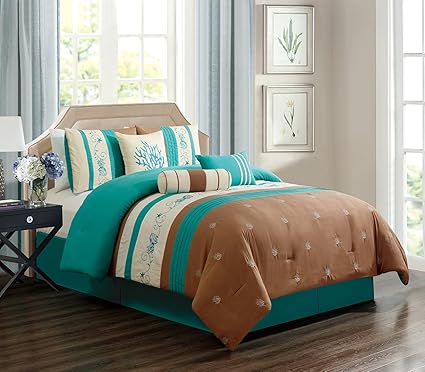 Home Garden Bedding Cal King Comforter Set Ocean Themed