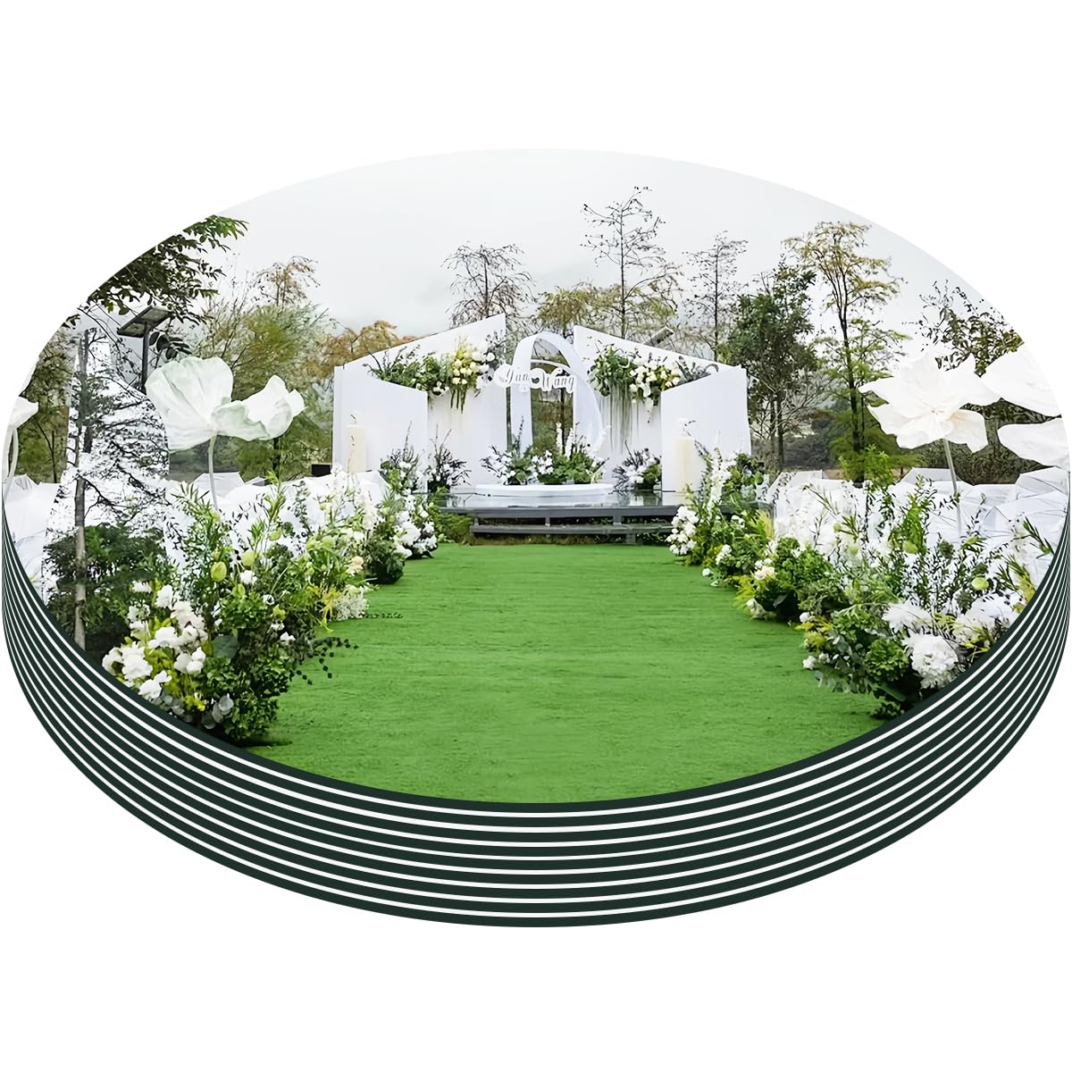 Photo 1 of 10" 10PCS Round Mirrors for Centerpieces, Circle Mirror Centerpieces for Tables, Mirror Tiles for Wall Table Wedding Centerpiece Mirrors Plates for Candle Birthday Decorations DIY Craft