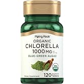 Piping Rock Chlorella | 1000mg | 120 Tablets | Organic Blue-Green Algae | Non-GMO, Gluten Free Supplement