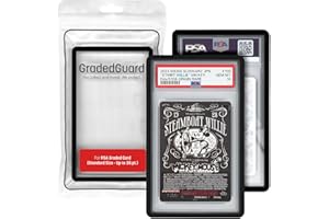 GradedGuard Graded Card Guard Case for Standard PSA Slab Case | Multiple Colors | Soft Touch Matte Finish | Stackable | Made to Fit PSA | Solid TPU and PC Design. (Black)
