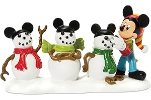 Department 56 Disney Village Accessories The Three Mousketeers Figurine, 2.25 Inch, Multicolor