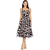 Dress The Population Womens Nessa Fit and Flare Midi Dress