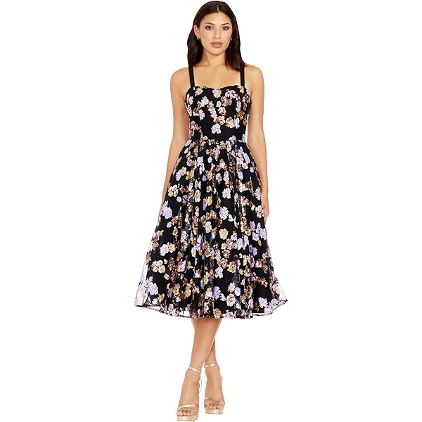 Amazon.com: Dress the Population Women's Kaylee Chiffon, Mini, Fit and  Flare, Halter Neck Dress, Black, XX-Large : Clothing, Shoes & Jewelry