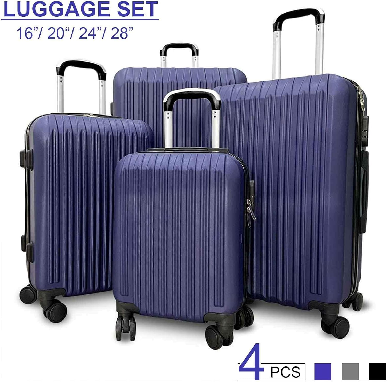 16 piece luggage set