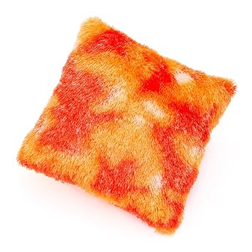 Amazon Com Orange Fuzzy Throw Pillow Baby