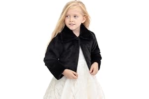Lilax Girls Cozy Faux Fur Bolero Jacket Shrug