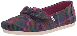 TOMS Women's Alpargata Loafer Flat, Dark Fuchsia