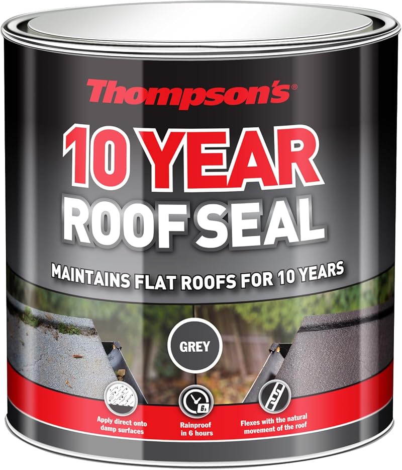 Thompsons 10 Year Roof Seal Grey 1L - High-Performance Roof Coating