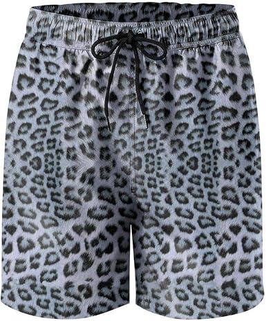men's cheetah print swim trunks