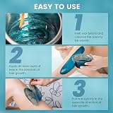 Vinmall Wax Warmer Kit with 4x100g Wax Beans and 30 Sticks - Painless Hair view 4