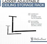 StoreYourBoard Adjustable Ceiling Rack Garage Storage Mount Ladder Hanger view 4