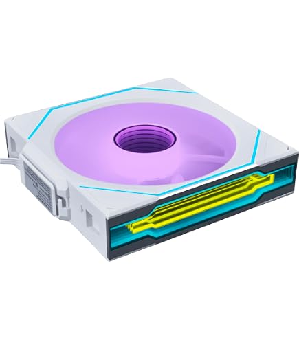 Kit 3 Fans Lian Li Uni Fan SL infinity Wireless RGB Branco 120 mm