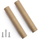 SVD.PET Cat Scratching Post Replacement, 17&rdquo; x 2.95&rdquo; Jute Rope Cat Tree/Tower Replacement Post, Refill Scratcher Posts with M8 Screws for DIY Cat Scratcher (2PCS)