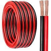 10 Gauge Wire 2 Conductors Copper Wire, 10 AWG Battery Cable, 10FT | 10 AWG Oxygen Free Copper Wire for Solar Panel, Automotive, Trailer, RV, and Speaker