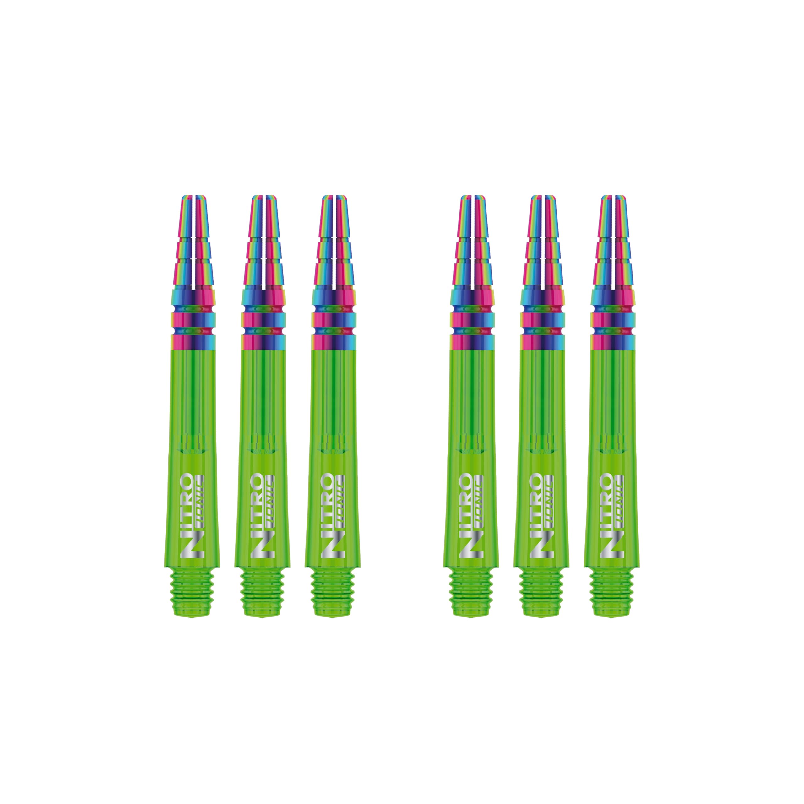 RED DRAGON Nitrotech Ionic Short Stems - Green - 2 sets per pack (6 Stems in total)