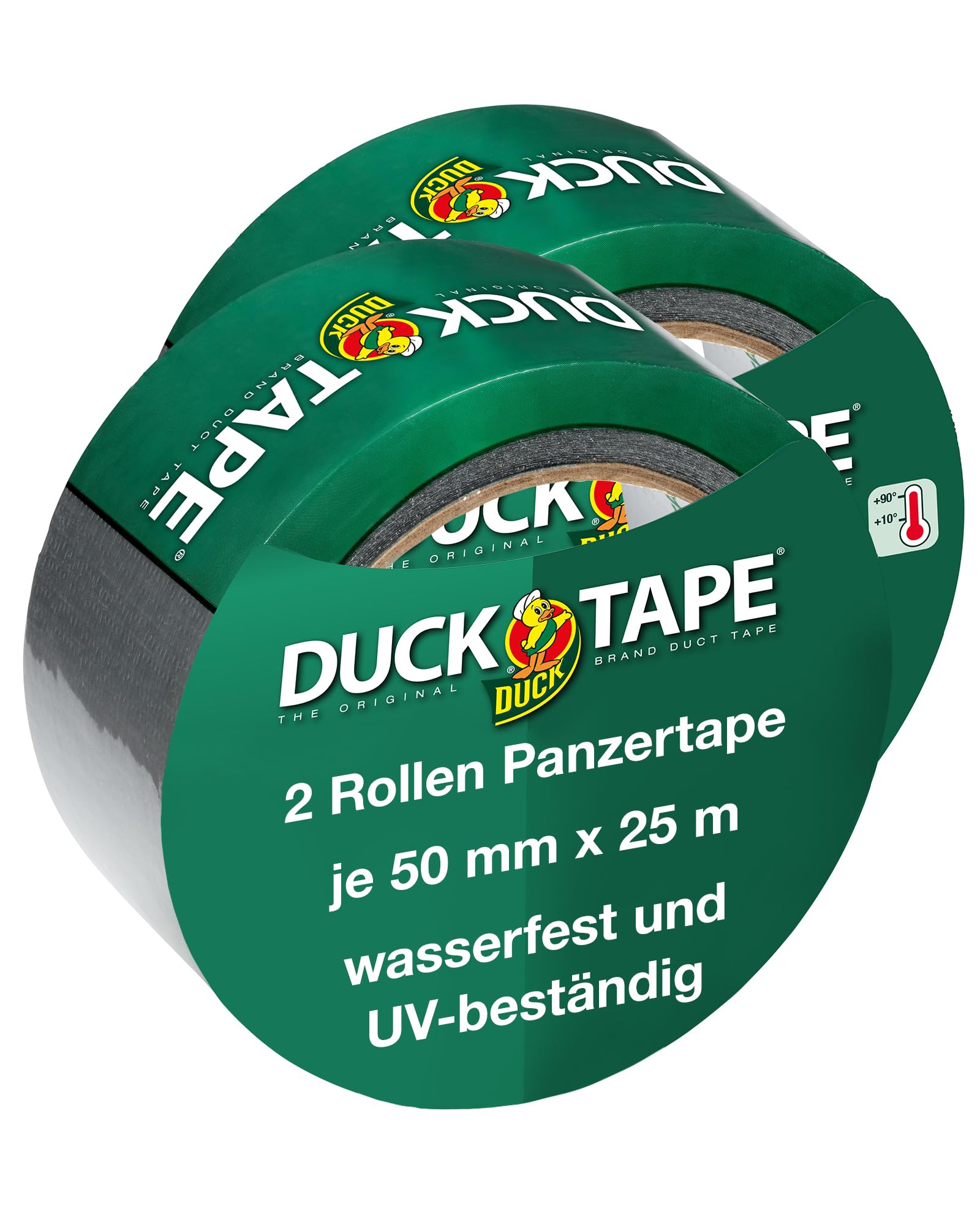 Duck® Fabric Tape 2 rolls x 50 mm x 25 m