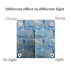DKTIE Marble Pattern Privacy Window Film with