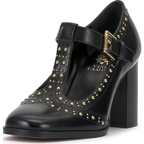 Amazon.com | Vince Camuto Hally Studded Cut-Out Pump, Black