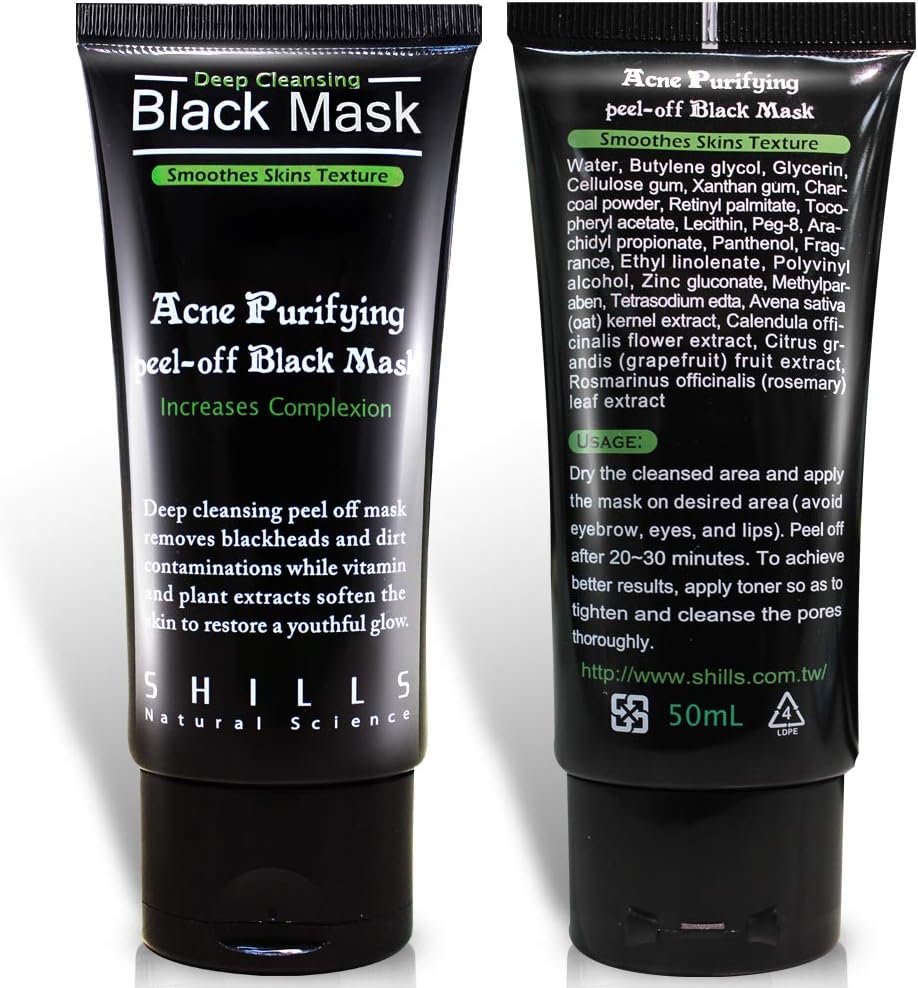 Download Shills Black Mask Purifying Peel Off Mask Charcoal Peel Off Mask Charcoal Mask Peel Pff Mask The Black Mask Remove Acne Prevent Breakouts With Activated Charcoal 50ml Amazon Ca Beauty PSD Mockup Templates