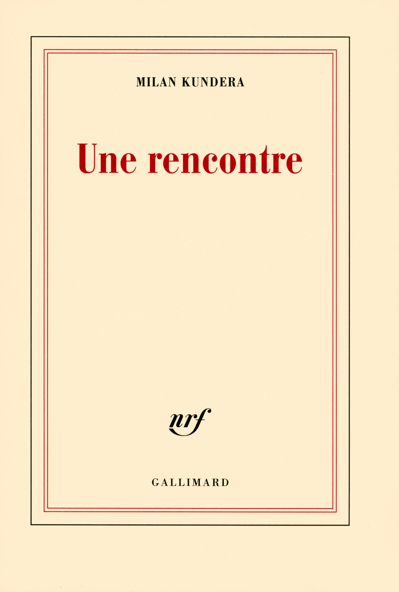 milan kundera une rencontre