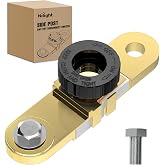 Nilight Side Post Knob Twist Battery Isolator Disconnect Master Switch 125A | Kill Terminal Anti-Leakage Solid Brass Power Cutoff for Marine Car Boat RV ATV Vehicles (with Long Bolt)