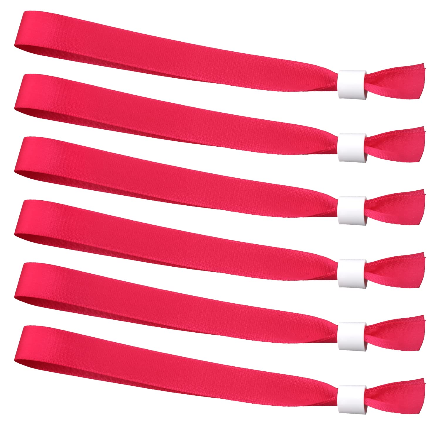 SAVITA 50PCS Cloth Event Wristbands, Entrance Wristbands Disposable Wrist Party Bands Without Logo Admission Wristbands Events Bracelets Suitable for Concerts Activities Parties Contest (Rose Red)