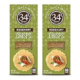 34 Degrees Crisps | Rosemary Crisps | Thin, Light