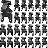 Zonon 30 Pcs Black Metal Pop Clip Sign Stand Holders, Adjustable Merchandise Label Tag Clip Sign Holder Stand for Price Tag for Home Office Retail Store Display