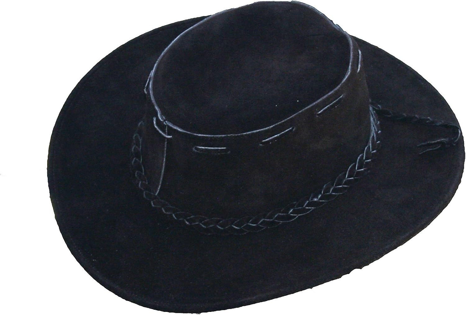 brown suede hat