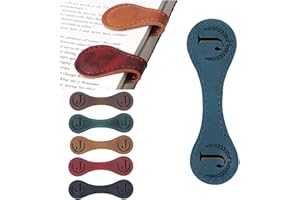 ARTLAZA Personalized Magnetic Leather Bookmark, 26 Letters Custom Leather Bookmarks, Handmade, Leather Magnetic Bookmark for Book Lovers Readers Women Kid(Blue，J）