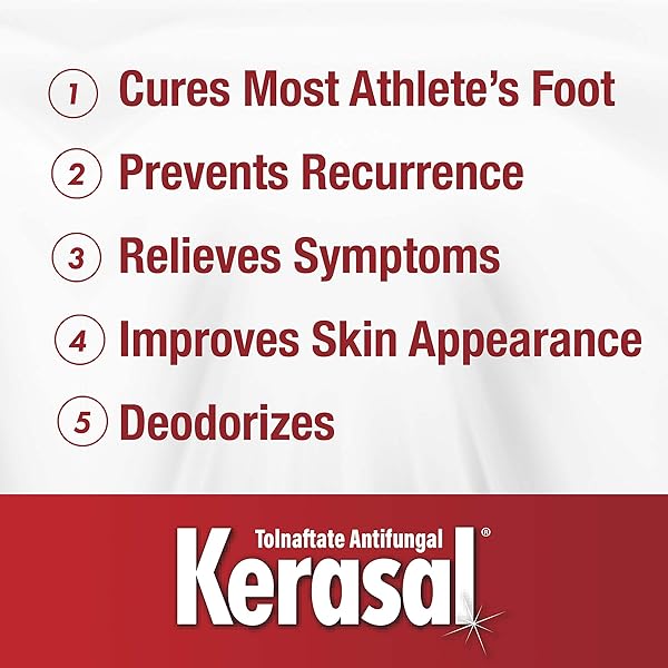 KERASAL 5-IN-1 ATHLETE’S FOOT SILKY CLEAR GEL, 0.42 OZ