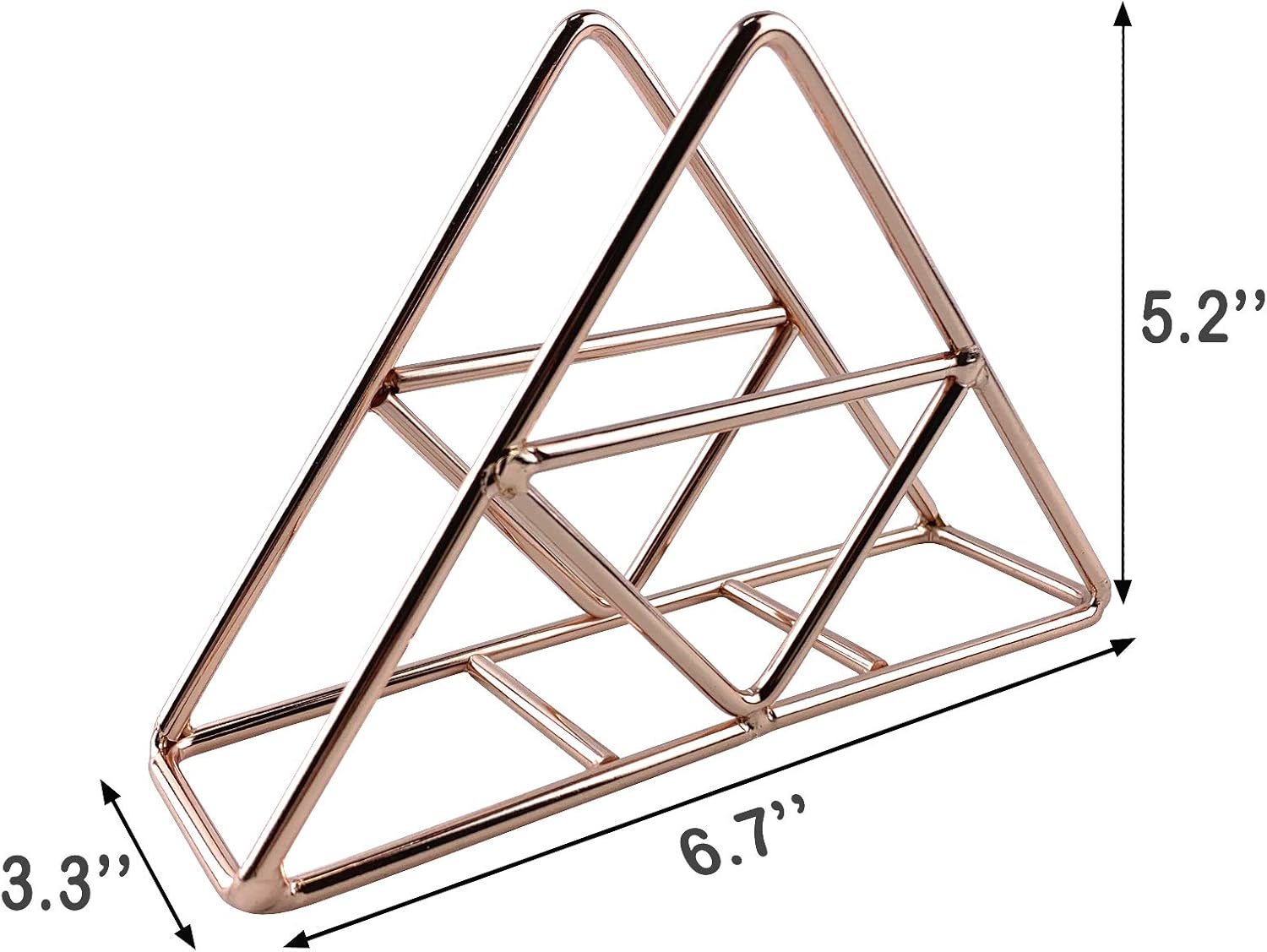 Napkin Holder for Table, Stainless Steel Tissue Dispenser Organizer for Dinner Tables, Kitchen Countertops (Rose gold): Kitchen & Dining