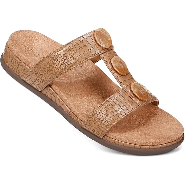 Amazon.com | Vionic Serra Women's T-Strap Slip-on Supportive