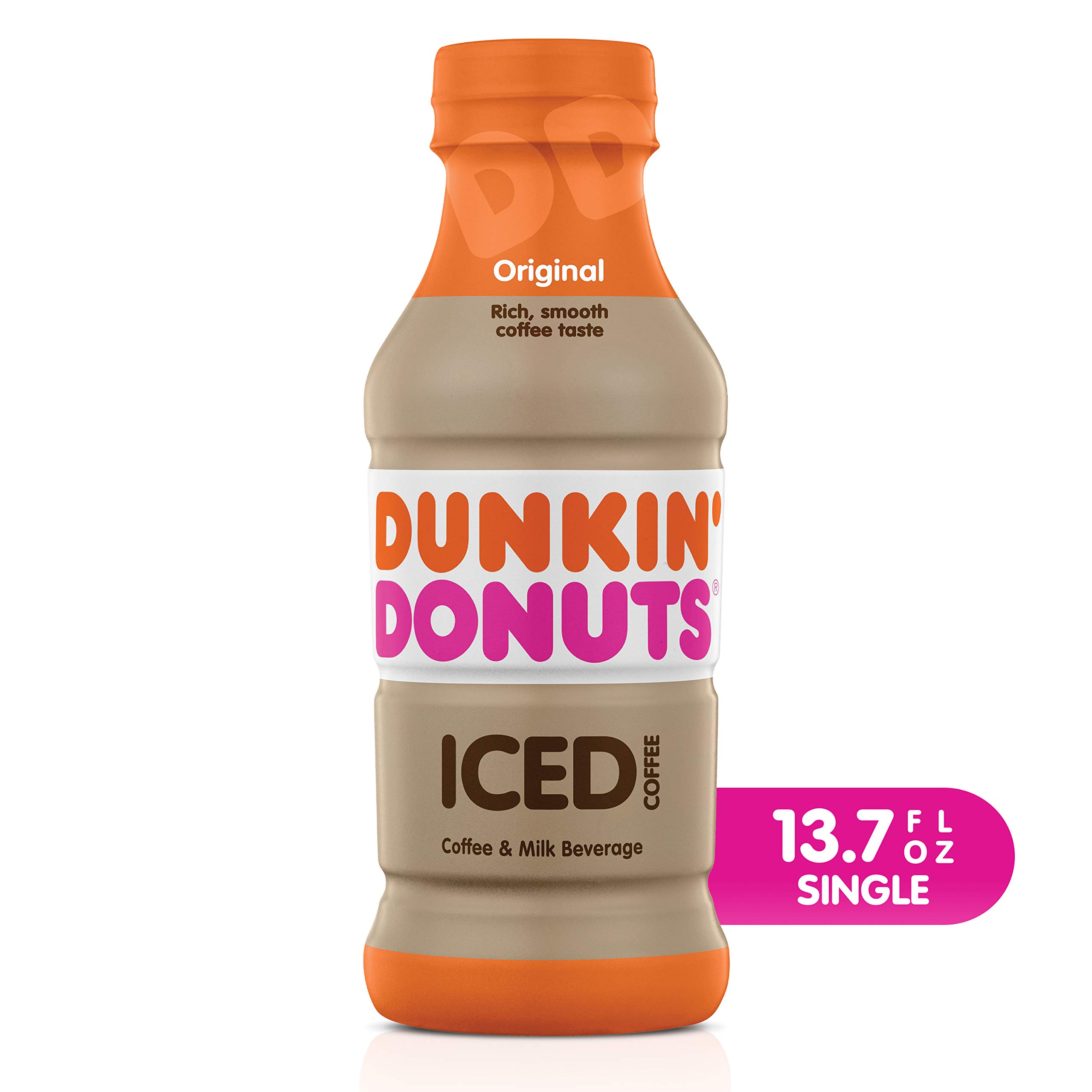 Dunkin' Donuts Original Iced Coffee Bottle, 13.7 fl oz Food