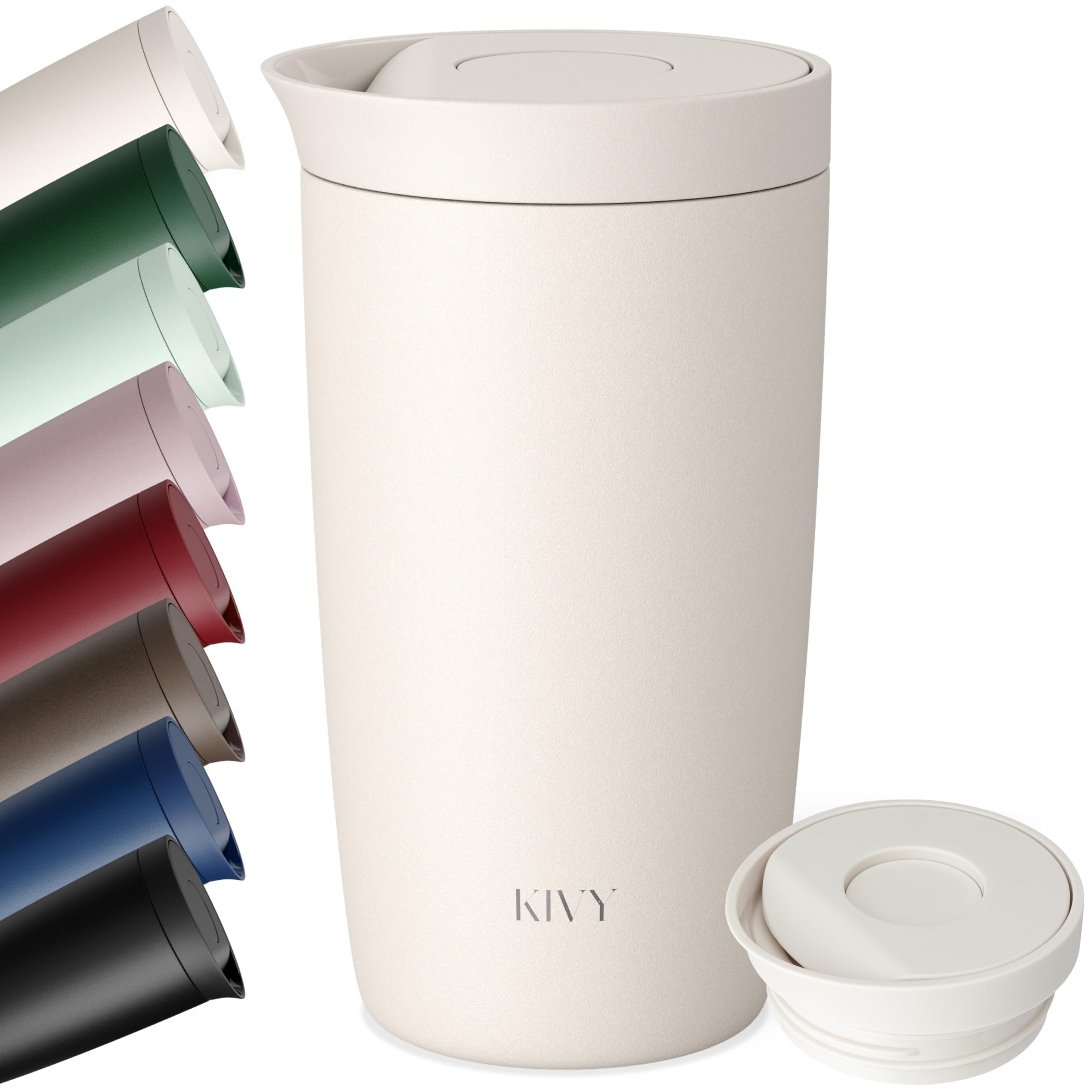 KIVY Thermobecher 350 ml - 6h Heiß | 24h Kalt - Spülmaschinenfest -BPA-Frei